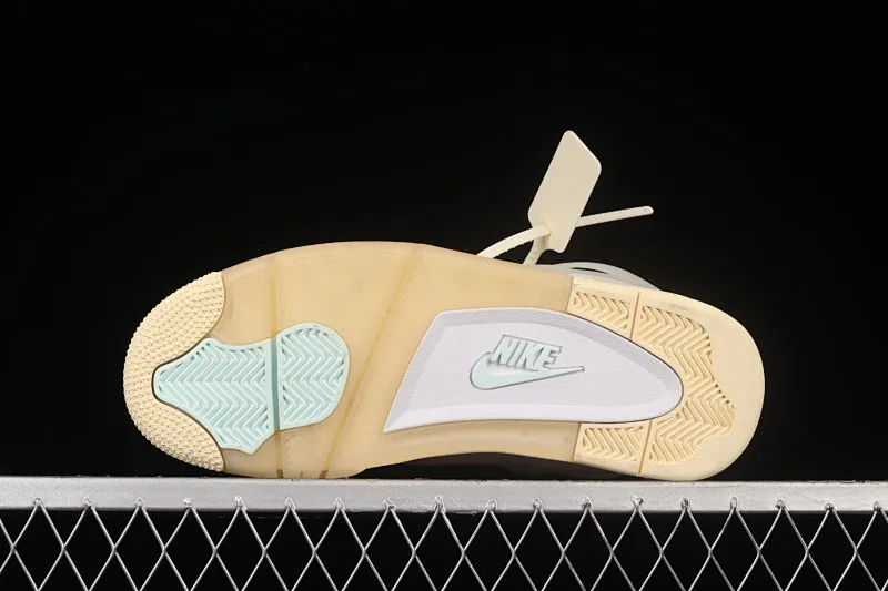 All categories Air Jordan Jordan series basketball shoes Air Jordan 4 foreign trade version OF x Air Jordan 4 Retro "Cream/Sail" AJ4 Joe 4 retro casual sports culture basketball shoes CV9388-100